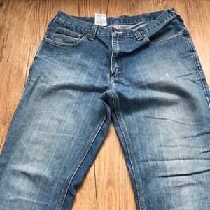 Carhartt Traditional Fit Jeans Men's Size 34X32 Blue Denim Straight Leg